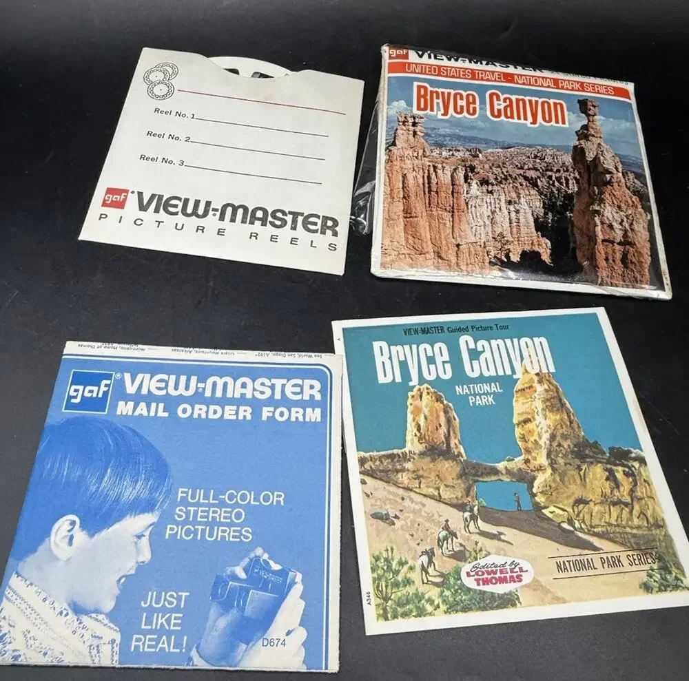 Bryce Canyon National Park Utah 3d View-Master 3 Reel Packet Complete Set
